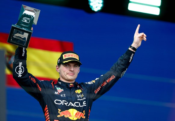 VERSTAPPEN Max ned, Red Bull Racing RB19, portrait podium during the Formula 1 Crypto.com Miami Grand Prix 2023, 5th round of the 2023 Formula One World Championship, WM, Weltmeisterschaft from May 05 ...