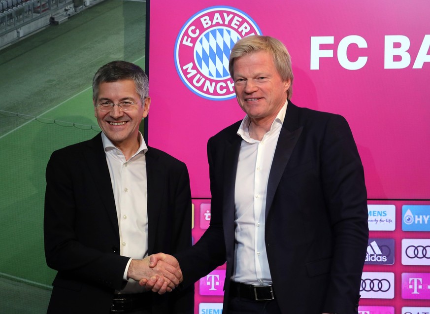 Hoeneß und Rummenigge 2.0: Der neue Bayern-Präsident Herbert Hainer (l.) und Oliver Kahn, der ab 2022 den Posten des Vorstandsvorsitzenden übernehmen soll.