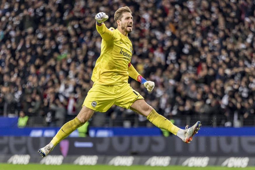 Sport Themen der Woche KW45 Sport Bilder des Tages 1. Fussball Bundesliga: Eintracht Frankfurt - TSG Hoffenheim, Deutsche Bank Park, Frankfurt, 09.11.2022 Kevin Trapp Eintracht Frankfurt 1, Eintracht  ...