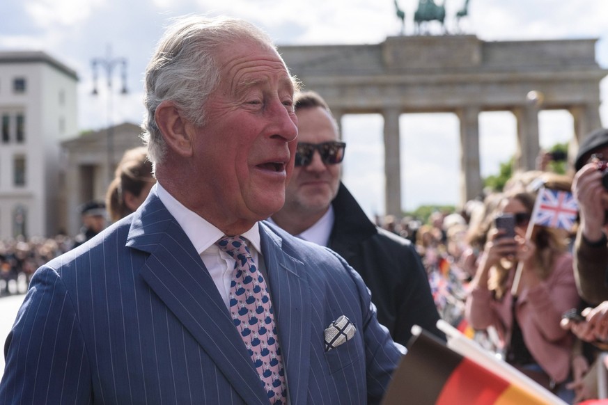 Prinz Charles am Brandenburger Tor Deutschland, Berlin - 07/05/2019: Prinz Charles und seine Gattin Camilla besuchen w