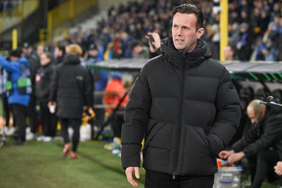 231214 Club Brugge vs Bodo/Glimt Ronny Deila , head coach of Club Brugge, pictured during the Uefa Conference League on matchday 6 in group D in the 2023-2024 season between Club Brugge KV and FK Bodo ...