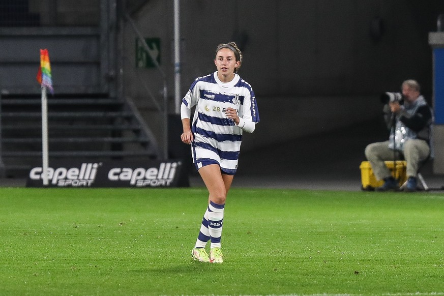 Sport, Fussball, Google Pixel Frauen Bundesliga
Saison 2023/24

4.Spieltag
MSV Duisburg - SGS Essen
16.10.2023, schauinsland-reisen-arena



Foto: Nico Herbertz / MSV Duisburg

MSV Duisburg GmbH &amp; ...