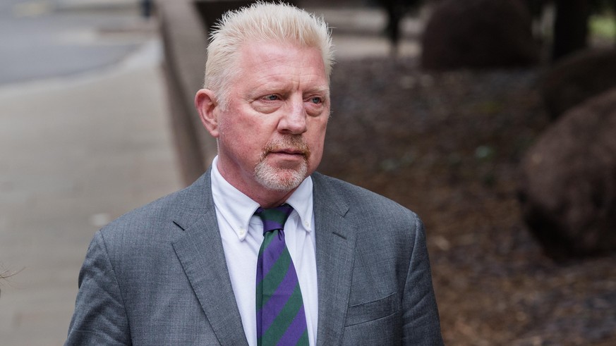 LONDON, UNITED KINGDOM - APRIL 29: Former tennis star Boris Becker arrives at the Southwark Crown Court for sentencing after being found guilty of four charges under the Insolvency Act in relation to  ...