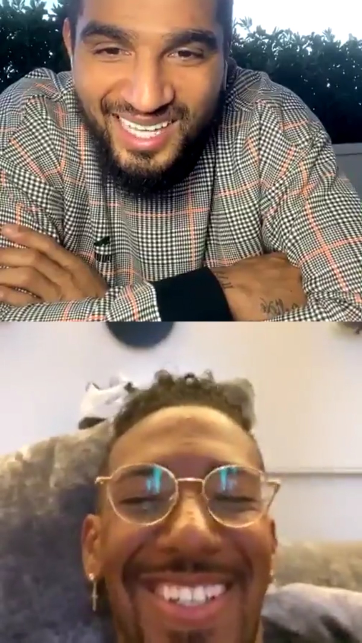Kevin-Prince Boateng (oben) und sein Halbbruder Jérôme.