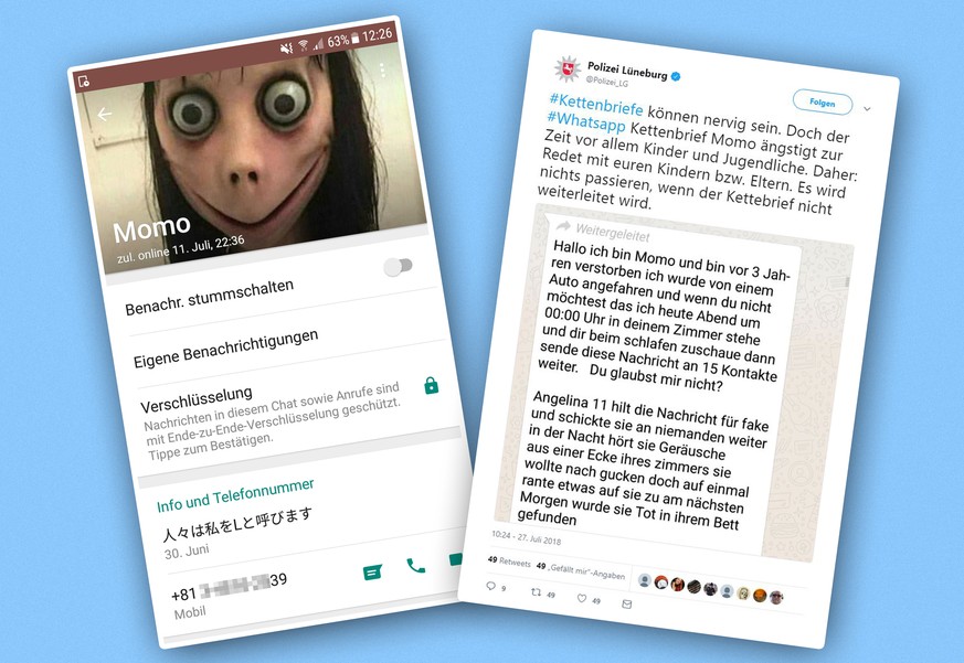 "Momo" lebt weiter – das steckt hinter dem gruseligen Whatsapp-Kettenbrief
