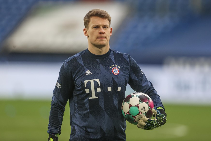 24.01.2021, Fussball, Saison 2020/2021, 1. Bundesliga, 18.Spieltag, FC Schalke 04 - FC Bayern Muenchen, Alexander Nübel (FC Bayern München) Tim Rehbein/RHR-FOTO/Pool via Mika Volkmann DFL REGULATIONS  ...