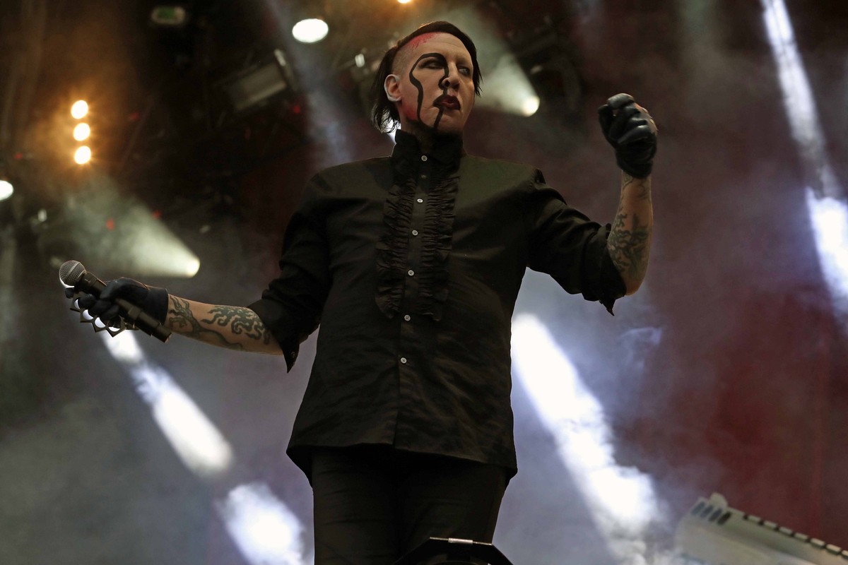 EUM20180505ESP15.JPG CIUDAD DE MEXICO. Music/Musica-Hell&amp;Heaven.- Aspectos generales de la presentacion de Marilyn Manson en el festival Hell &amp; Heaven, que se realiza en el Autodromo Hermanos  ...
