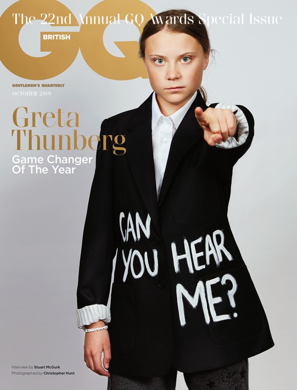 GQ Magazine October issue. THIS PICTURE MUST ONLY BE USED IN CONJUNCTION WITH THE FRONT COVER OF THE OCTOBER ISSUE OF GQ MAGAZINE. NO CROPPING OR ALTERATION. MANDATORY CREDIT: Christopher Hunt/GQ Maga ...