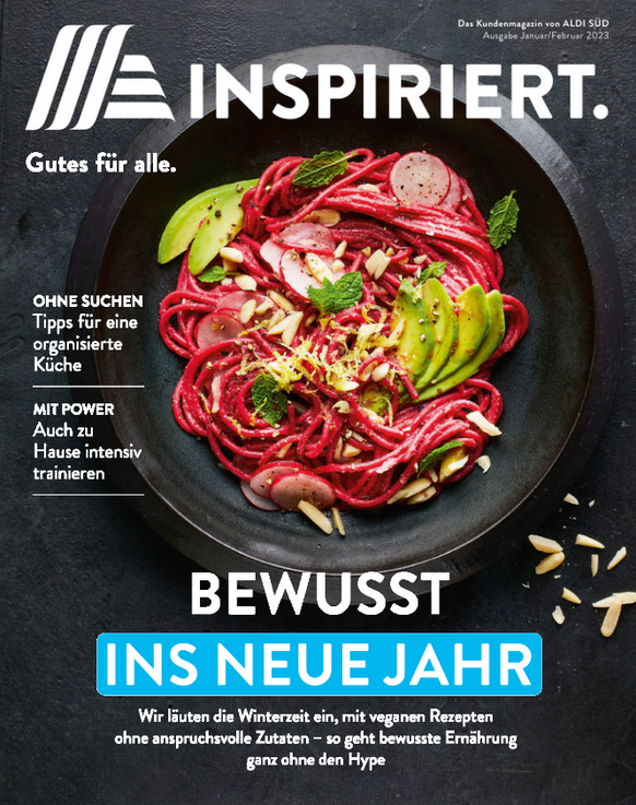 Die erste, rein digitale, Ausgabe von "Aldi inspiriert" ist seit Anfang Januar online.