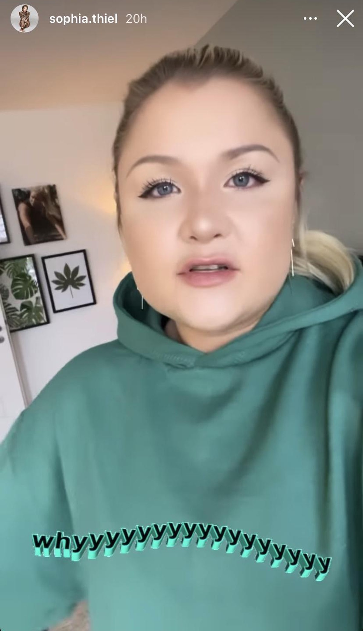 Sophia Thiel war sich sicher, dass sie negativ sei.