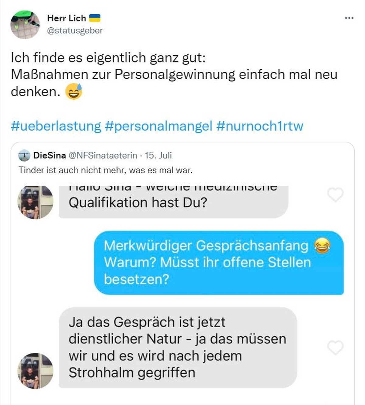 Not macht erfinderisch: Ungewöhnliche Methoden der Personalgewinnung über Tinder.