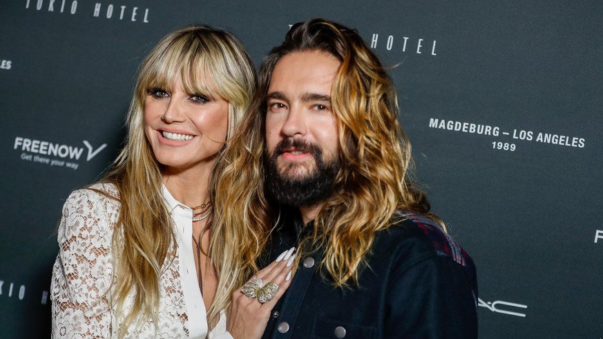 Heidi Klum und Mann Tom Kaulitz kommen zum Tokio Hotel-Event in Berlin. Am Freitag veröffentlicht Tokio Hotel die neue Single &quot;Here comes The Night&quot; und gleichzeitig wird das zusammen mit ei ...