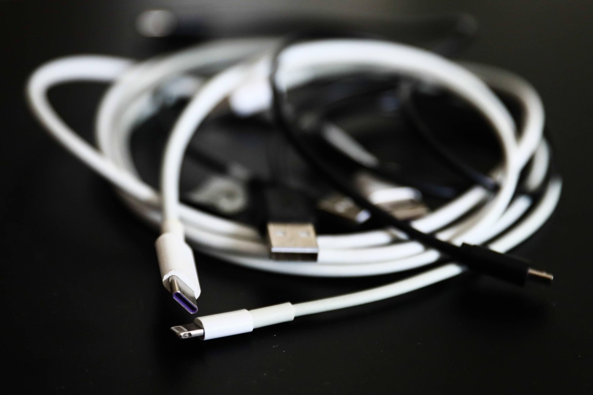 European Union Proposes Universal Plugs For Devices USB cables are seen in this illustration photo taken in Krakow, Poland on September 25, 2021. Krakow Poland porzycki-european210925_np0zx PUBLICATIO ...