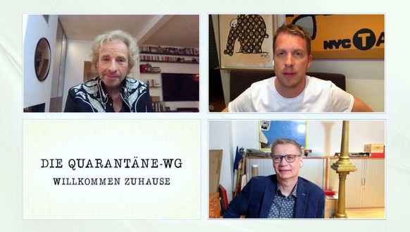 Oliver Pocher, Thomas Gottschalk und Günther Jauch präsentierten die "Quarantäne-WG".