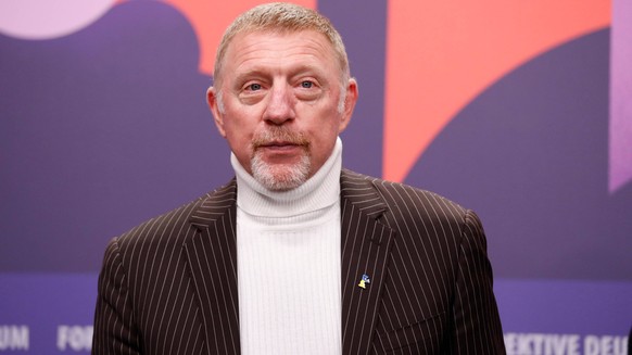 Berlinale: Boom Boom The World vs. Boris Becker Photo Call Boris Becker bei der Pressekonferenz von Boom Boom The World vs. Boris Becker im Rahmen der 73. Berlinale im Grand Hyatt Hotel in Berlin. *** ...