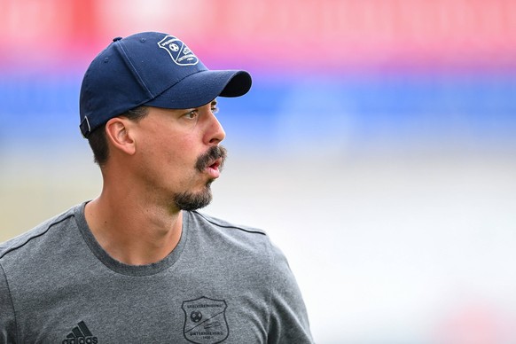 Unterhaching (Deutschland), Fussball, Regionalliga Bayern, SpVgg Unterhaching - FV Illertissen *** Coach Sandro Wagner Unterhaching