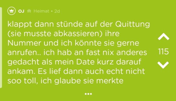 Das eigentliche Date war dann aber eher so meh...