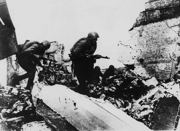 Häuserkampf in Stalingrad.