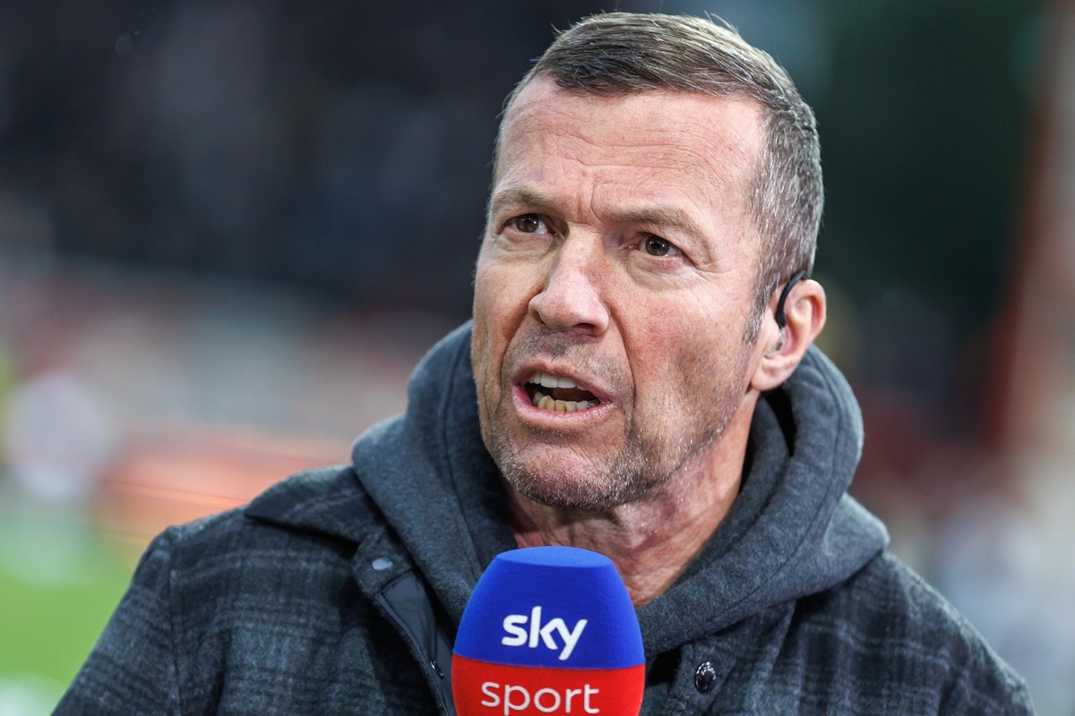 ARCHIV - 19.04.2025, Berlin: Fußball: Bundesliga, 1. FC Union Berlin - VfB Stuttgart, 30. Spieltag, An der Alten Försterei. Fußballexperte Lothar Matthäus spricht im Interview vor Spielbeginn. Lothar  ...