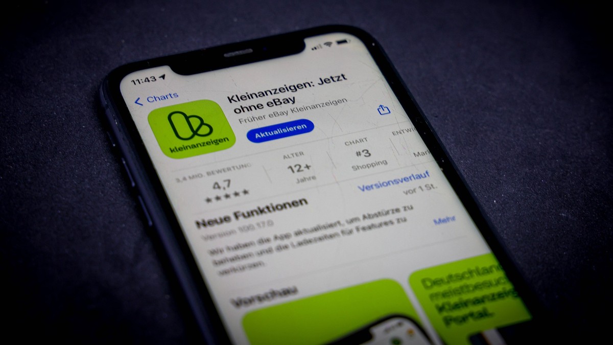 Apple App Store auf einem iPhone. Apps-Charts gratis - Kleinanzeigen. Jetzt ohne eBay // 12.08.2024 *** Apple App Store on an iPhone Apps Charts free Classifieds Now without eBay 12 08 2024