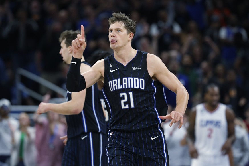 ARCHIV - 07.12.2022, USA, Orlando: Moritz Wagner war gegen die Boston Celtics der Topscorer der Orlando Magic. (zu dpa: