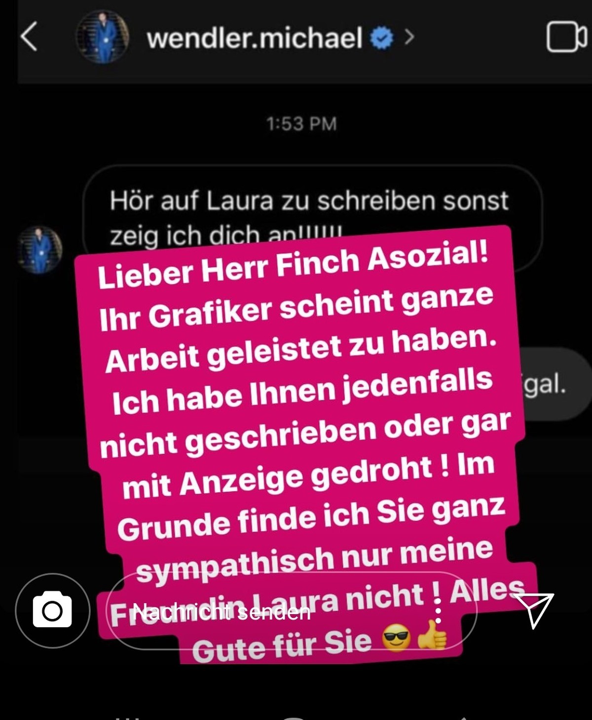 Der Sänger kann den Rapper offenbar leiden.