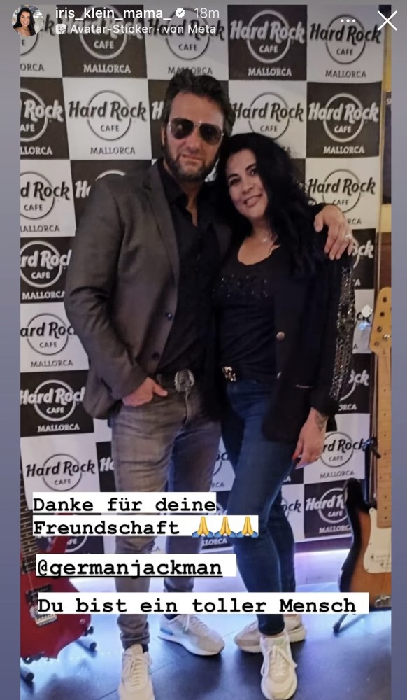 Iris bedankte sich bei Jan Schick für seine Freundschaft.