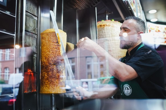 In Berlin wurde der vegane Kebab zur Verkostung angeboten.