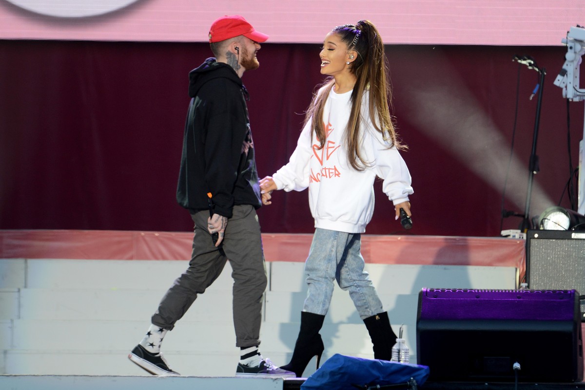 Mac Miller und Ariana Grande 2017.