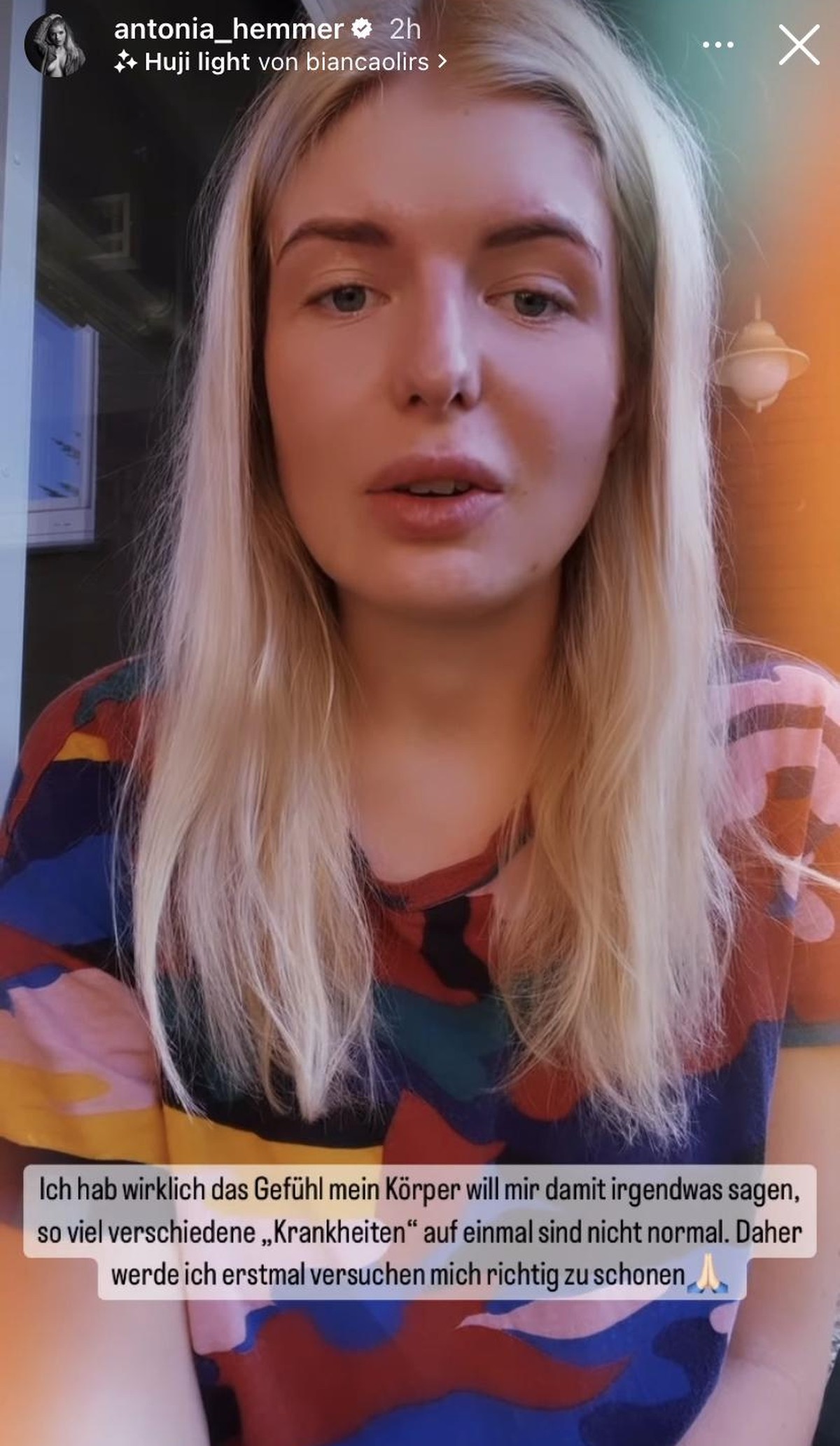 Antonia Hemmer versucht nun, sich zu erholen.