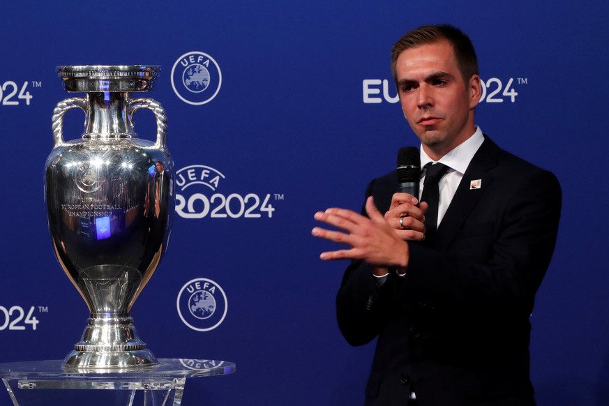 Soccer Football - Euro 2024 Host Announcement - Nyon, Switzerland - September 27, 2018 Germany ambassador for the European Championship, Philipp Lahm after the announcement REUTERS/Denis Balibouse