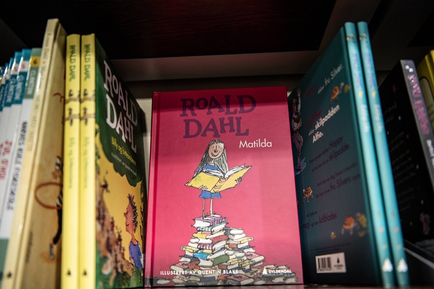 Roald Dahls boker Oslo 20230222. Matilda av Roald Dahl. Roald Dahls boker selges blant annet pa Norli i Oslo sentrum. Foto: Annika Byrde / NTB Oslo Norge g9nVYEq5WrA EDITORIAL USE ONLY Ref:_ENTg9nVYEq ...