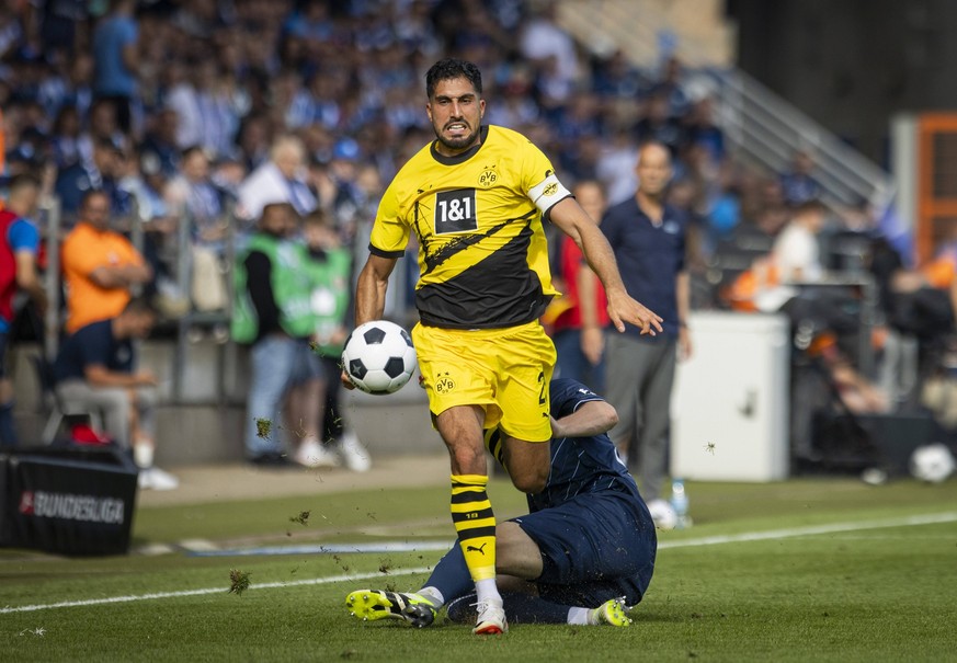 Bochum, Germany. 26th Aug, 2023. Emre Can BVB, Philipp Hofmann Bochum VfL Bochum - Borussia Dortmund 26.08.2023 *** Bochum, Germany 26th Aug, 2023 Emre Can BVB , Philipp Hofmann Bochum VfL Bochum Boru ...