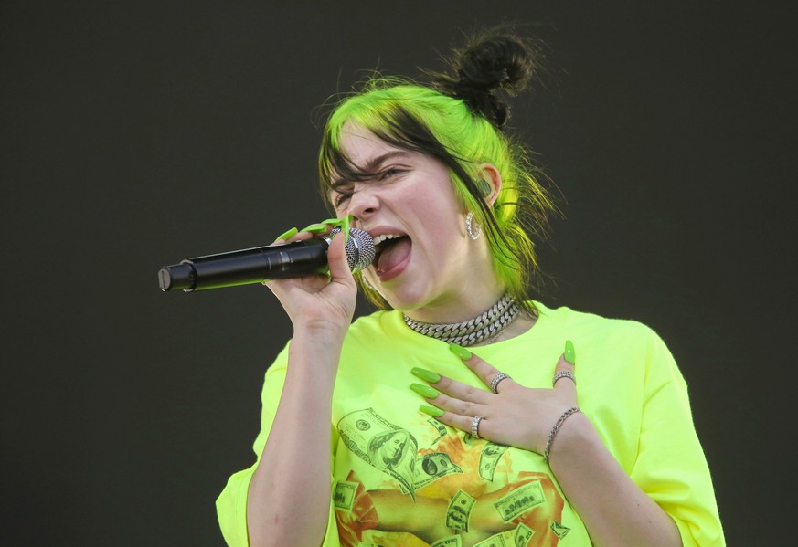 ARCHIV - 06.10.2019, USA, Austin: Billie Eilish, S