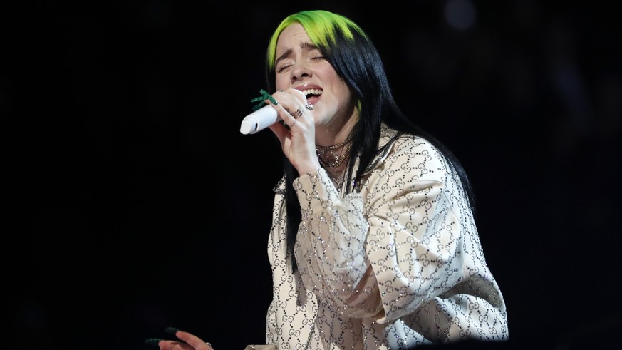 62nd Grammy Awards - Show - Los Angeles, California, U.S., January 26, 2020 - Billie Eilish performs. REUTERS/Mario Anzuoni