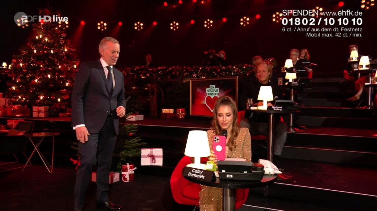 Johannes B. Kerner sammelte bei Cathy Hummels Spenden ein.