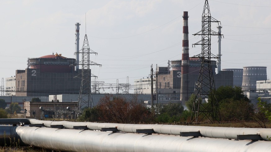 ENERHODAR, ZAPORIZHZHIA REGION, UKRAINE - AUGUST 31, 2022: A view of the Zaporizhzhia Nuclear Power Plant that has been been hit by strikes by the Armed Forces of Ukraine. Within the last 24 hours, th ...