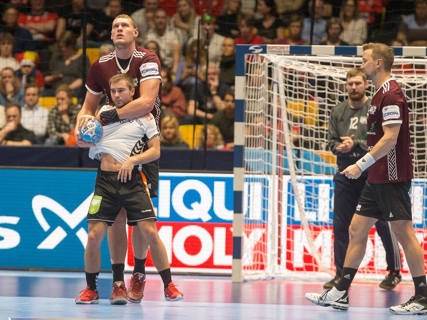 Sport Bilder des Tages Handball EM, Lettland - Niederlande STEINS Luc Pays-Bas - Netherlands HANDBALL : Championnat d Europe 2020 : Lettonie vs Pays-Bas - 11/01/2020 THEOPHILELaurent/Panoramic PUBLICA ...