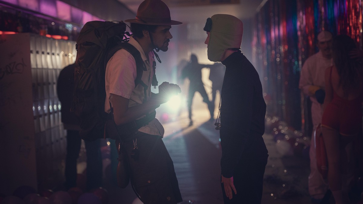 Langston Uibel und Maximilian Mundt hatten viel Spaß am Set.