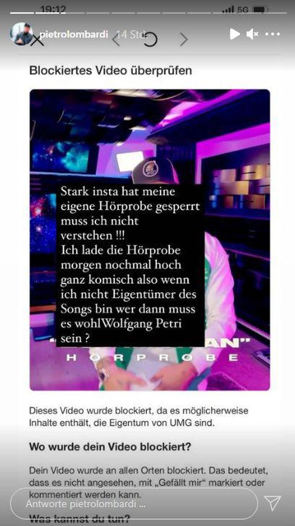 Pietro Lombardi ist verzweifelt.