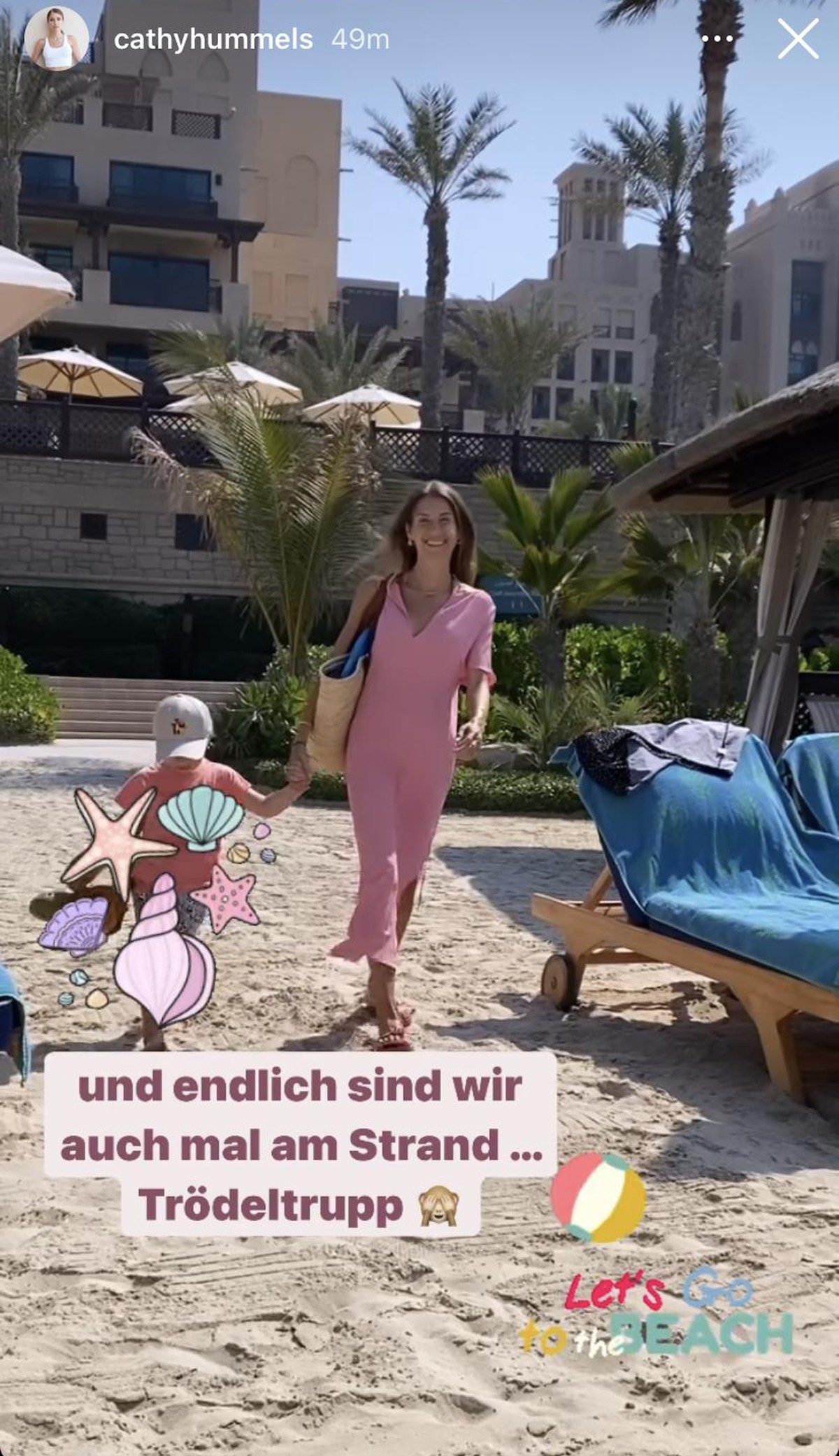 Hier zeigte sich Cathy freudestrahlend mit ihrem Sohn Ludwig.