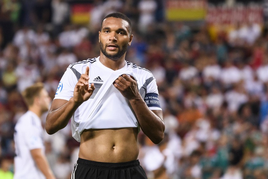 20.06.2019, xkvx, Fussball U21, U 21 EM 2019, Deutschland - Serbien emspor, v.l. Jonathan Tah (Deutsche Fussball Nationalmannschaft DFB) Triest *** 20 06 2019, xkvx, Soccer U21 EM 2019, Germany Serbia ...