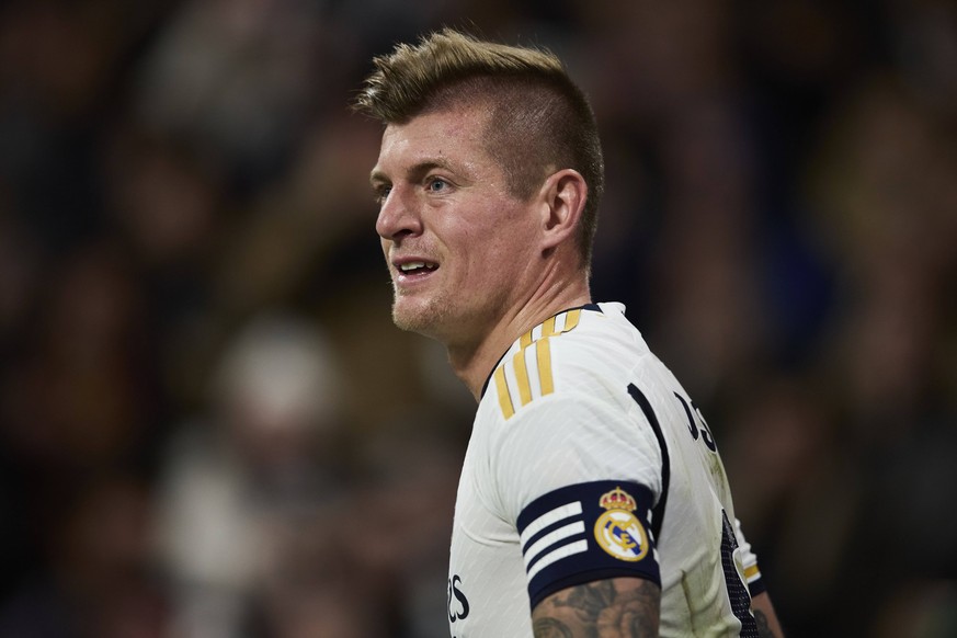 Spain, Madrid, 02.12.2023, Santiago Bernabeu Stadium, Real Madrid v Granada CF - La Liga EA Sports match round 15, Toni Kroos Real Madrid CF looks on Madrid Santiago Bernabeu Stadium Spain *** Spain,  ...