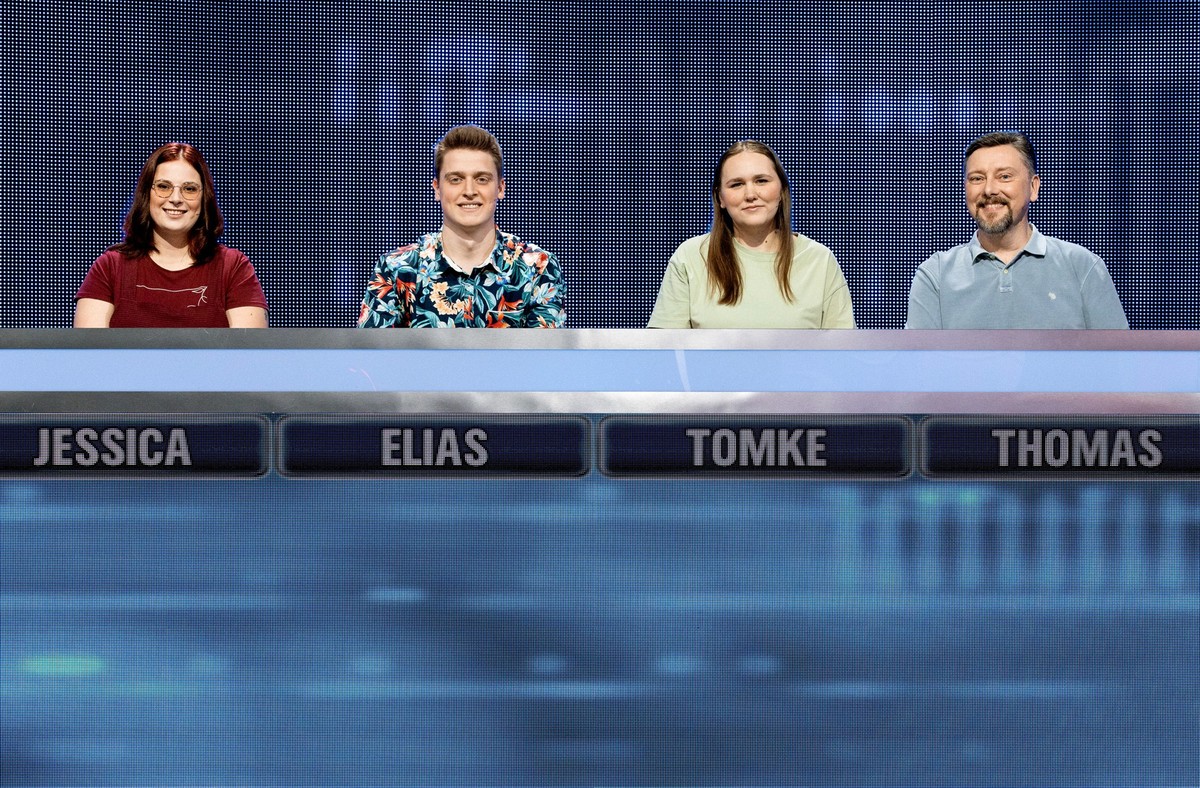ARD GEFRAGT - GEJAGT FOLGE 757, &quot;Alexander Bommes präsentiert beliebtes Quizformat&quot;, am Donnerstag (30.05.24) um 18:00 Uhr im ERSTEN.
Die Kandidat:innen der Sendung (v.l.n.r.): Jessica Jung, ...