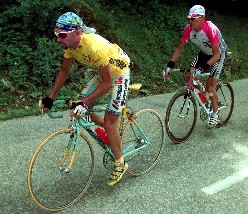 Ein Jahr später: Ullrich verpasst 1998 seinen zweiten Tour-Sieg. Pantani ist am Berg einfach zu stark