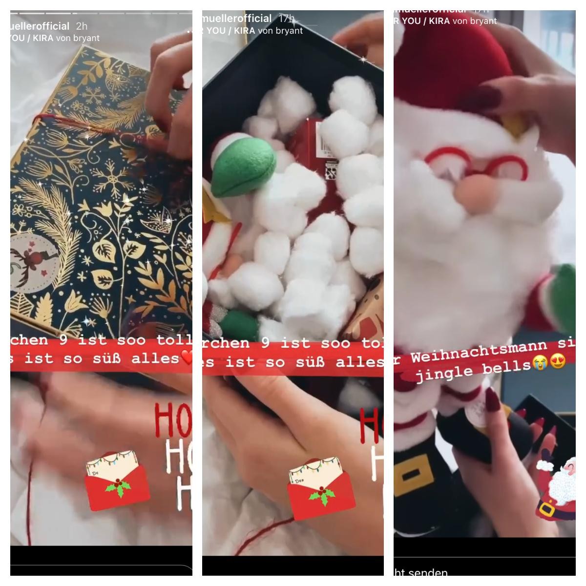 Laura Müller präsentiert die Geschenkbox.
