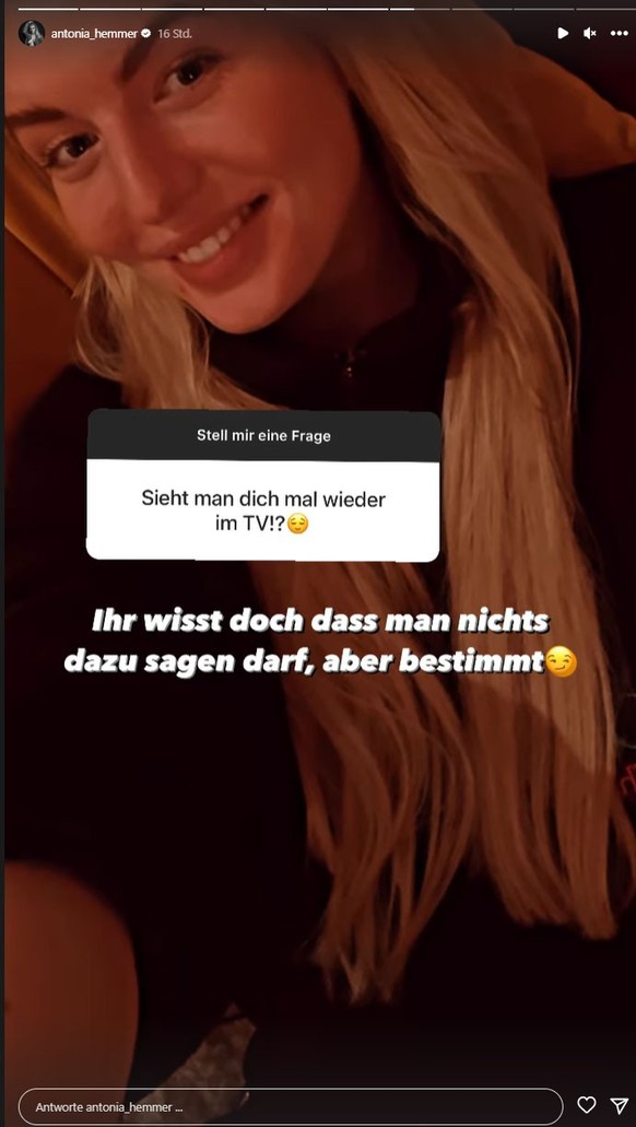 Antonia hat anscheinend neue TV-Pläne.