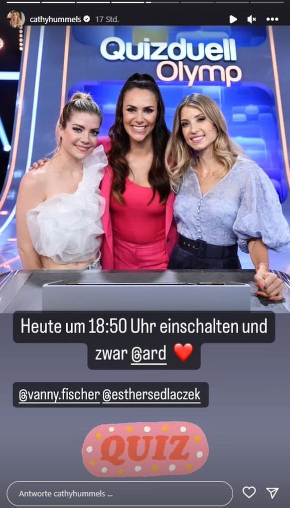 Vanessa Fischer en Cathy Hummels waren in de ARD zu Guest.