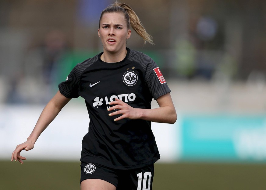 FLYERALARM Frauen-Bundesliga Eintracht Frankfurt - TSG Hoffenheim 05.03.2022 Laura Freigang 10, Eintracht Frankfurt, FLYERALARM Frauen-Bundesliga, Eintracht Frankfurt - TSG Hoffenheim, 05.03.2022, Fra ...