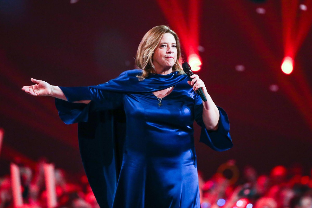 Kathy Kelly beim &quot;Schlagerbooom 2019&quot; in der Dortmunder Westfalenhalle.